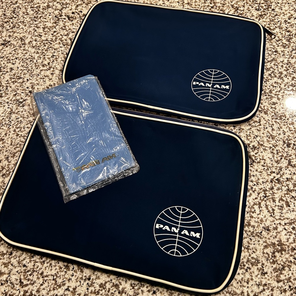 Vintage Pan Am folio cases